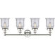 Canton 4 Light 33 inch Polished Nickel Bath Vanity Light Wall Light in Clear