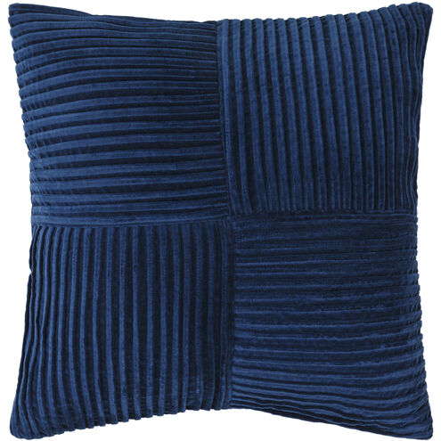 Conrad 18 X 18 inch Midnight Blue/Marine Blue/Ink Accent Pillow