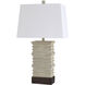 Roman 31 inch 100.00 watt Cream/Brown Table Lamp Portable Light