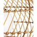 Carriage 1 Light 32.75 inch Natural/Black/Frosted White Outdoor Pendant