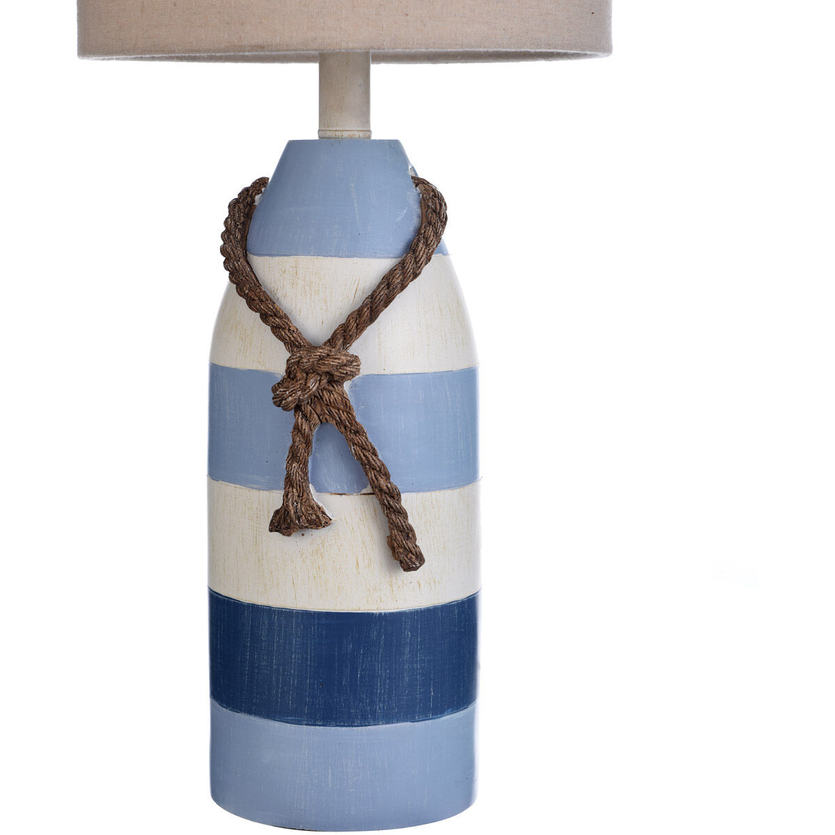 Blue stripe table lamp deals