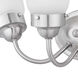 Fluted Glass 3 Light 16 inch Brushed Nickel Bath Vanity Wall Light in Etched