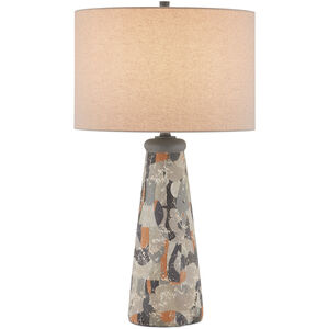 Oldwalls 30 inch 150 watt Charcoal Gray/Matte Black/Brown Table Lamp Portable Light