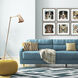 Dog Collage Brown and Multi and Rust and Teal Framed Art