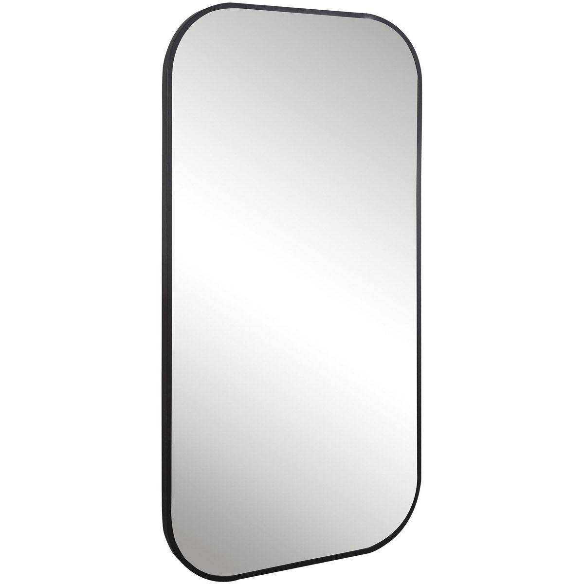 Taft 41 X 21 inch Matte Black Wall Mirror