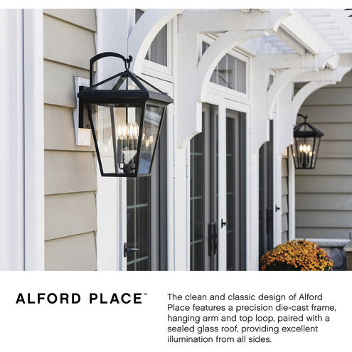 Open Air Alford Place LED 40 inch Museum Black Outdoor Linear Hanging Light, Estate Series