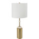 Dervani 32 inch 60.00 watt White and Gold Table Lamp Portable Light