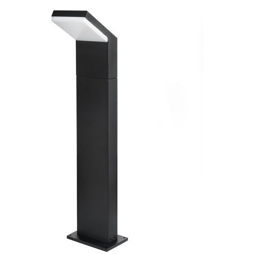Modern 100V 9.5 watt Matte Black Outdoor Bollards
