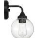 Glenda 1 Light 6 inch Flat Black Wall Sconce Wall Light