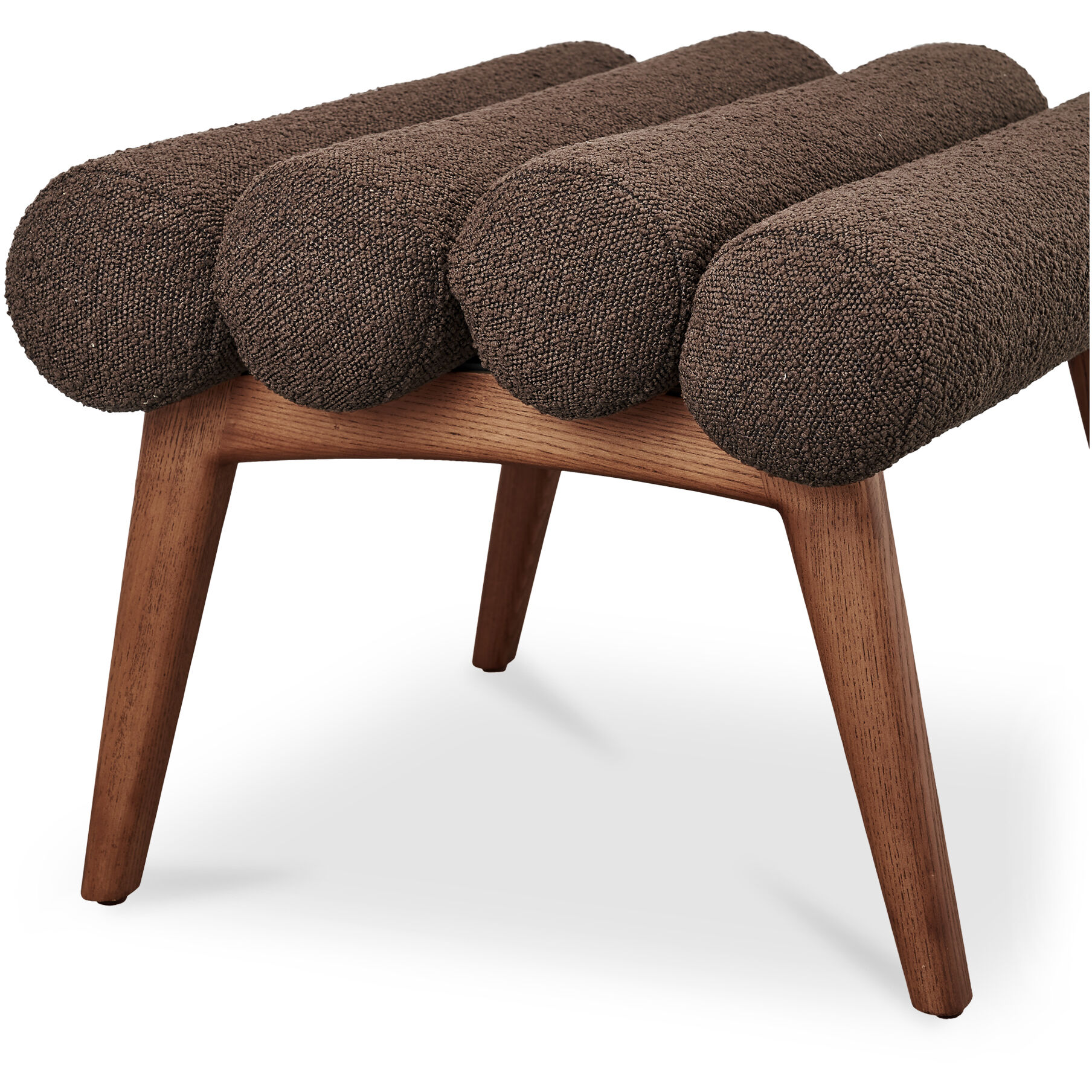 Arlo 17.5 inch Dark Brown Accent Stool