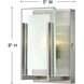 Latitude 1 Light 5 inch Brushed Nickel Vanity Light Wall Light