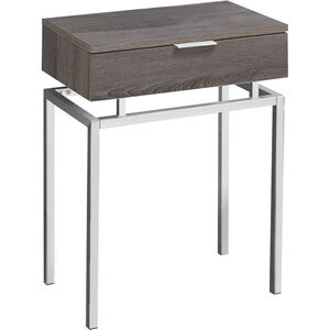 Seneca 23 X 18 inch Dark Taupe Accent End Table or Night Stand