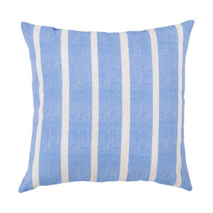 Binghamton 26 X 26 inch Bright Blue and Ivory Outdoor Throw Pillow