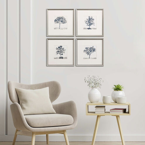 Landscapes Blue and Neutral and Gray Framed Art