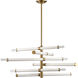 Crosspiece 6 Light 39 inch White Chandelier Ceiling Light