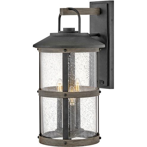 Estate Series Lakehouse Outdoor Wall Mount Lantern in Aged Zinc