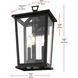 Berks 3 Light 16 inch Black Outdoor Wall Sconce