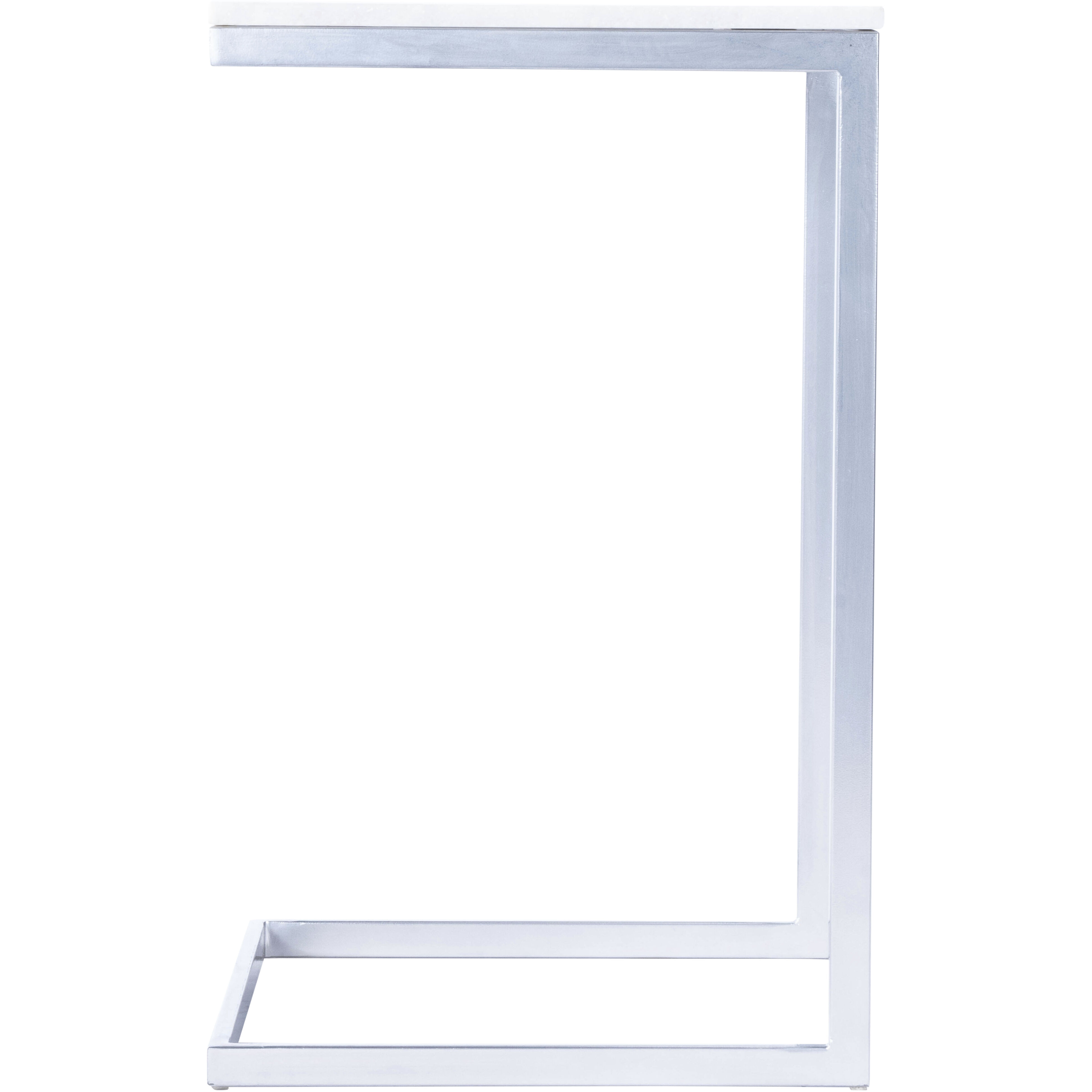 Butler Loft Lawler Nickel Metal & Marble 24 X 14 inch Nickel Accent Table