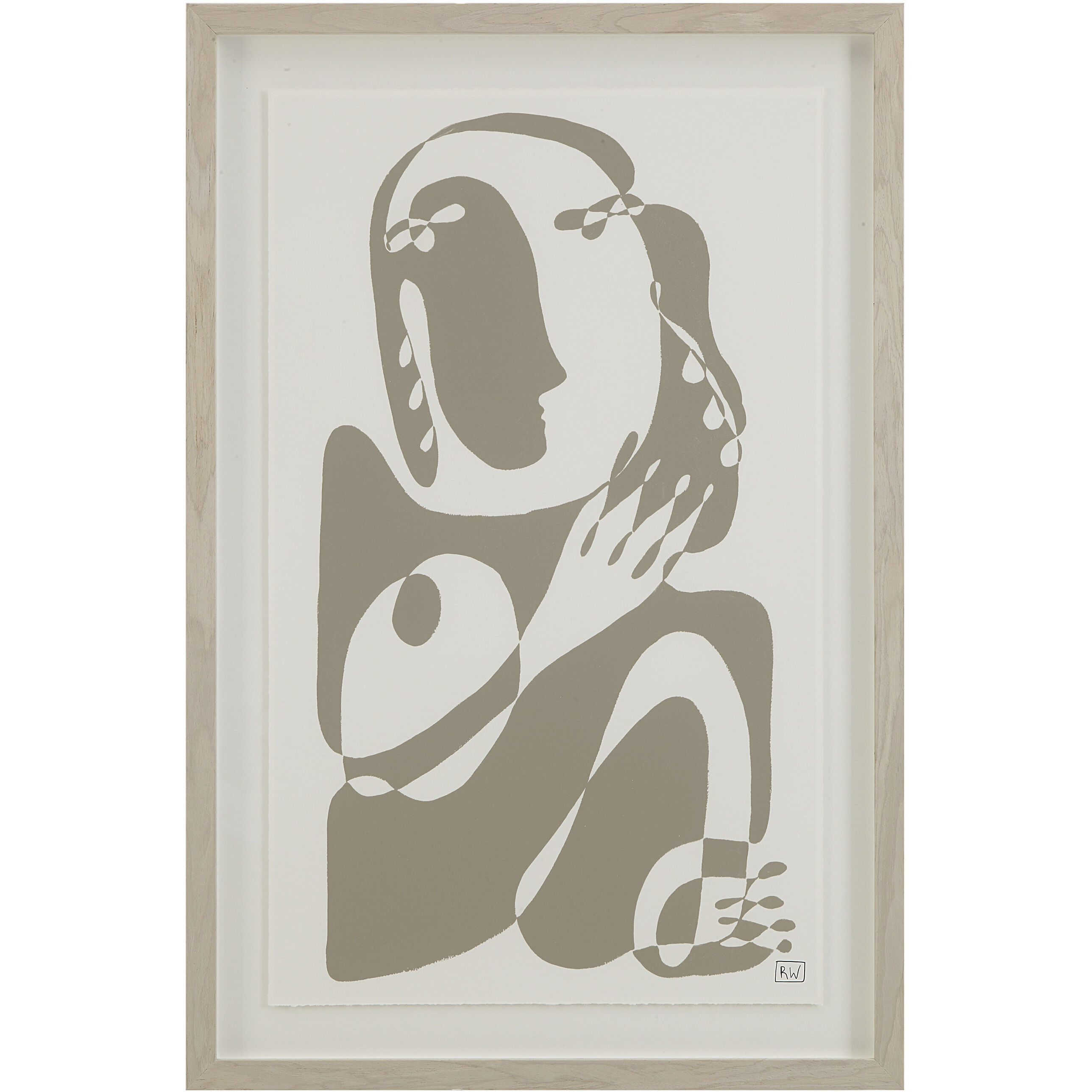 Cybel Beige/White Canvas Art, 2 Piece