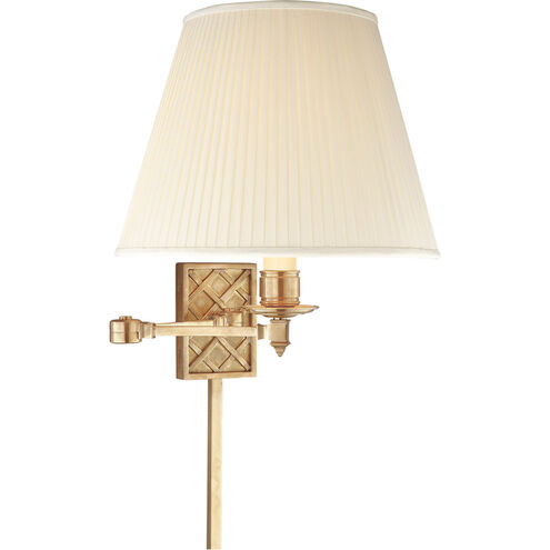 Alexa Hampton Gene 12.75 inch 100.00 watt Natural Brass Swing Arm Wall Light