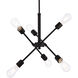 Axel 6 Light 17 inch Black Pendant Ceiling Light