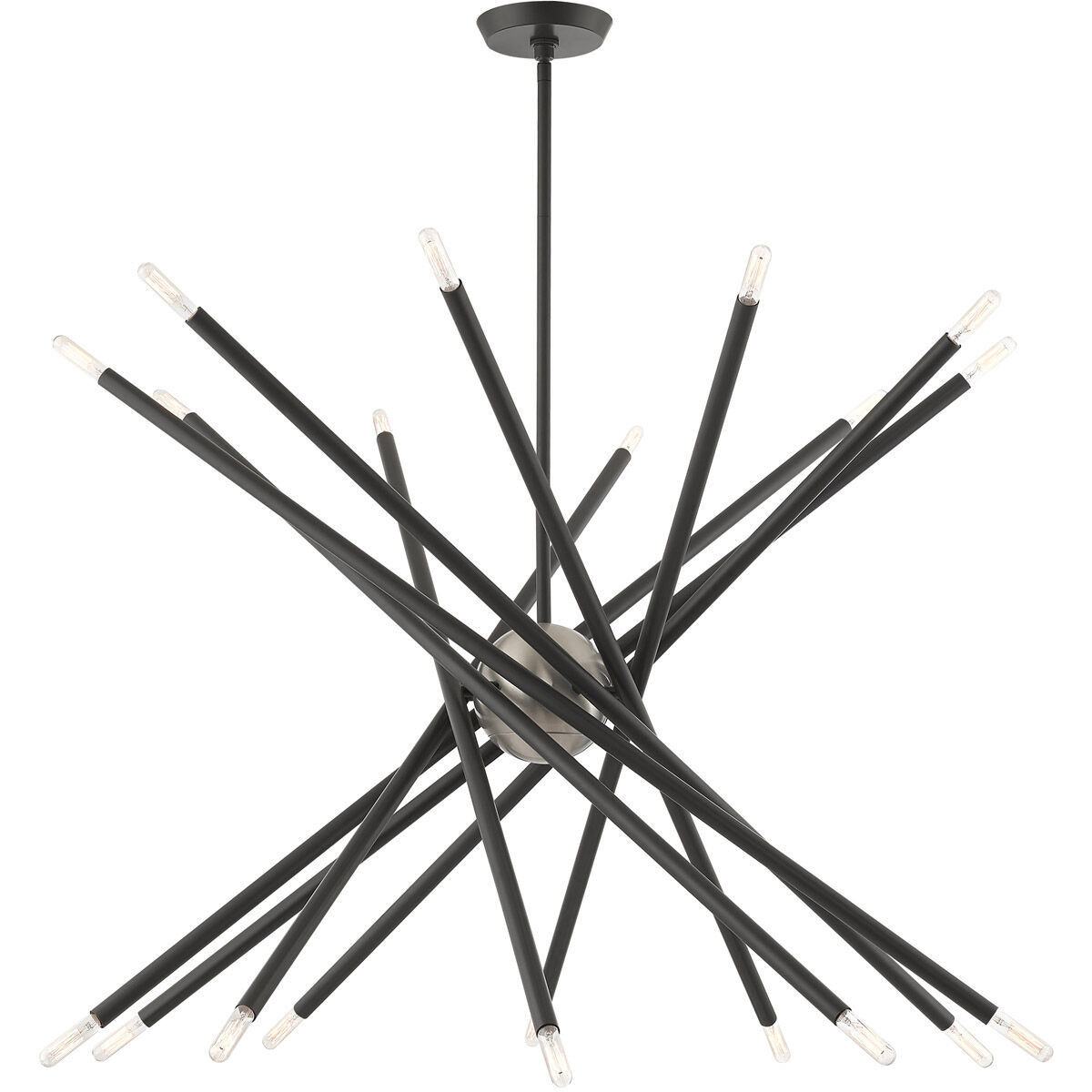 Soho 20 Light 38 inch Scandinavian Gray Chandelier Ceiling Light