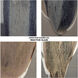 Landslide 32 inch 150 watt Matte Grey w/ Beige & White Drip Table Lamp Portable Light