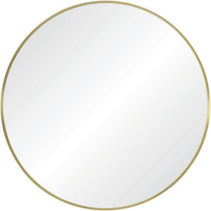 Parga 36 X 36 inch Clear and Satin Brass Wall Mirror