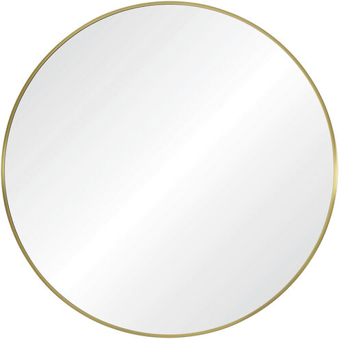 Parga 36 X 36 inch Clear and Satin Brass Wall Mirror