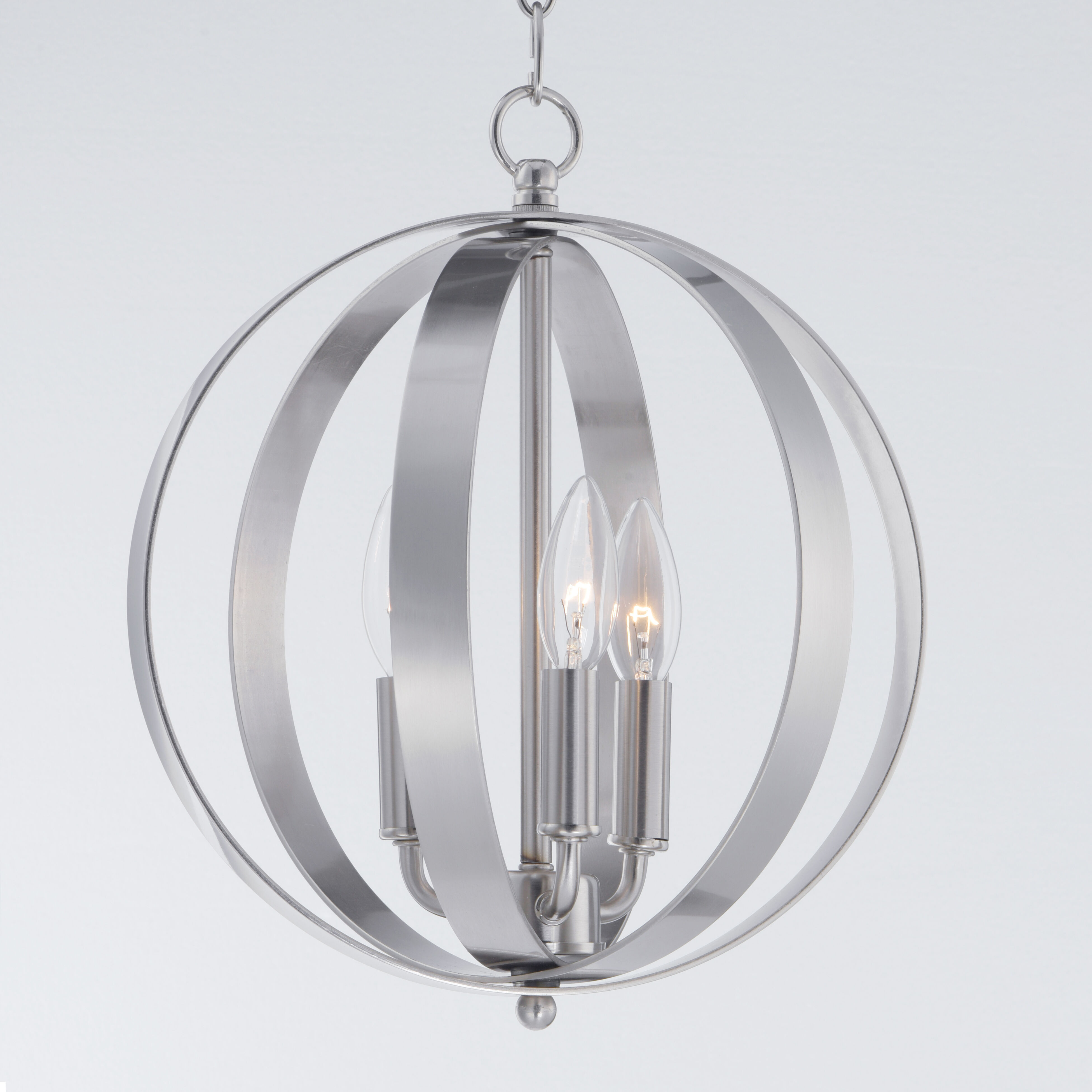 Provident 3 Light 12 inch Satin Nickel Single Pendant Ceiling Light