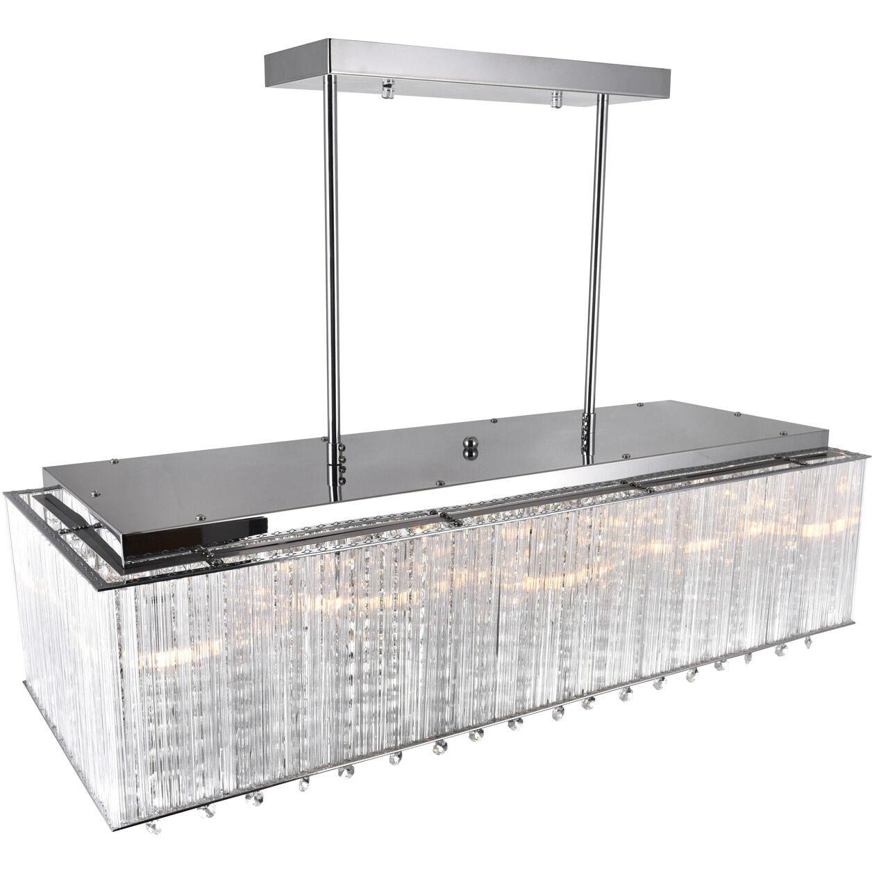 Spring Morning 10 Light 32 inch Chrome Island/Pool Table Light Ceiling Light