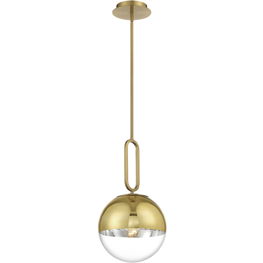 Prospect 1 Light 11.75 inch Gold Pendant Ceiling Light, Large