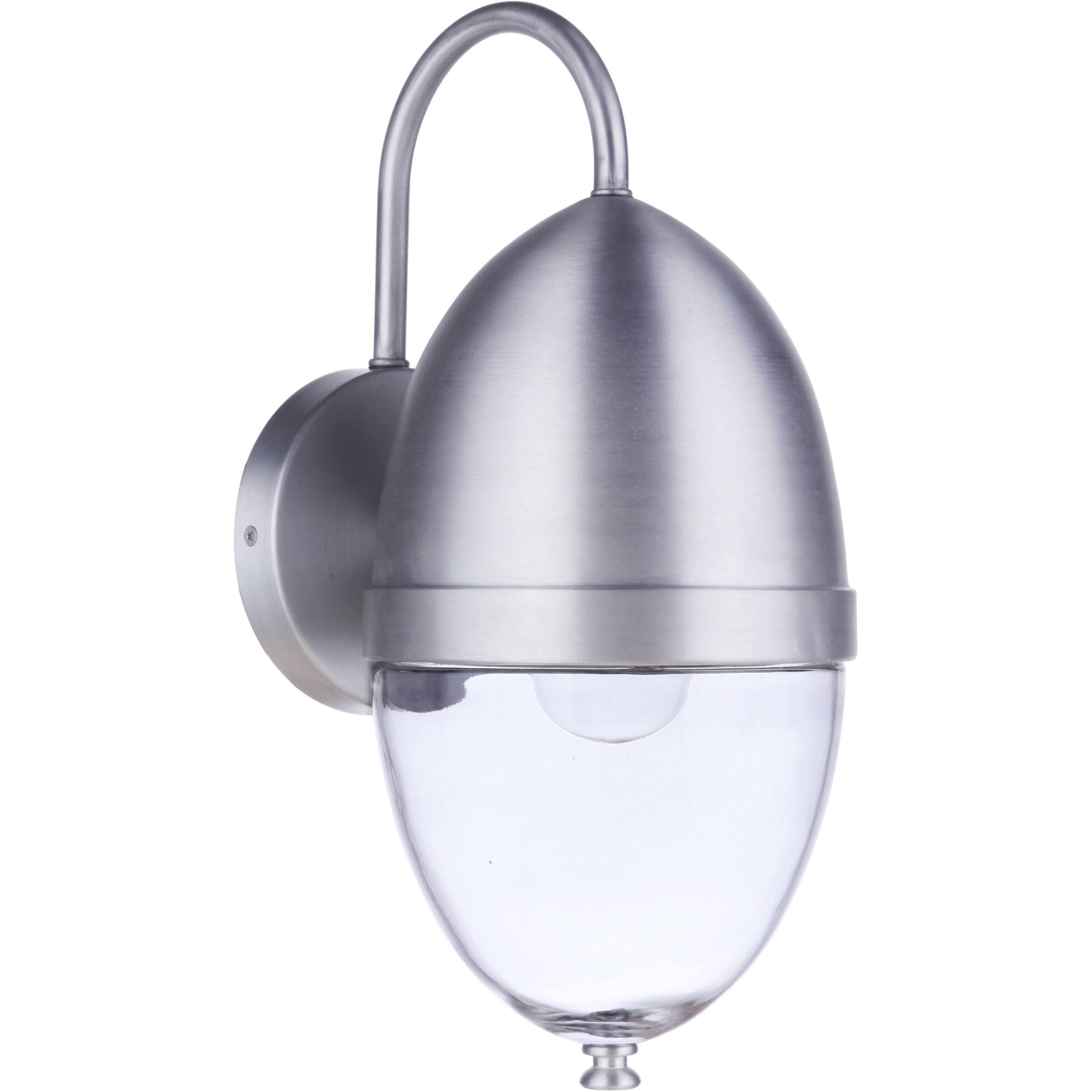 Sivo Outdoor Wall Mount in Satin Aluminum, Medium