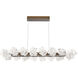 Blossom LED 48 inch Flat Bronze Linear Pendant Ceiling Light in 2700K LED