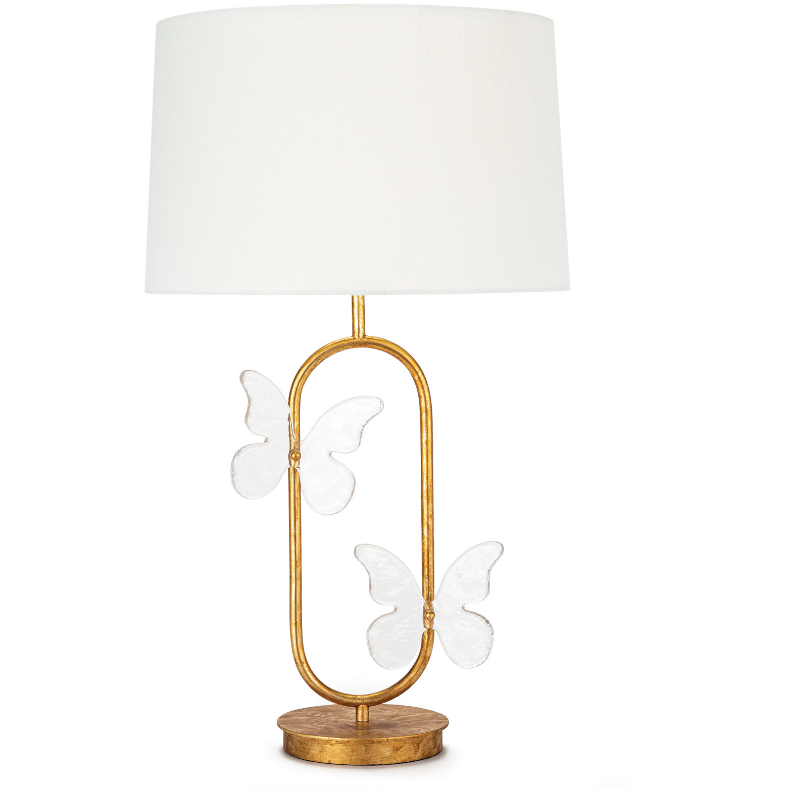 Monarch 27.5 inch 150.00 watt Gold Leaf Table Lamp Portable Light, Oval
