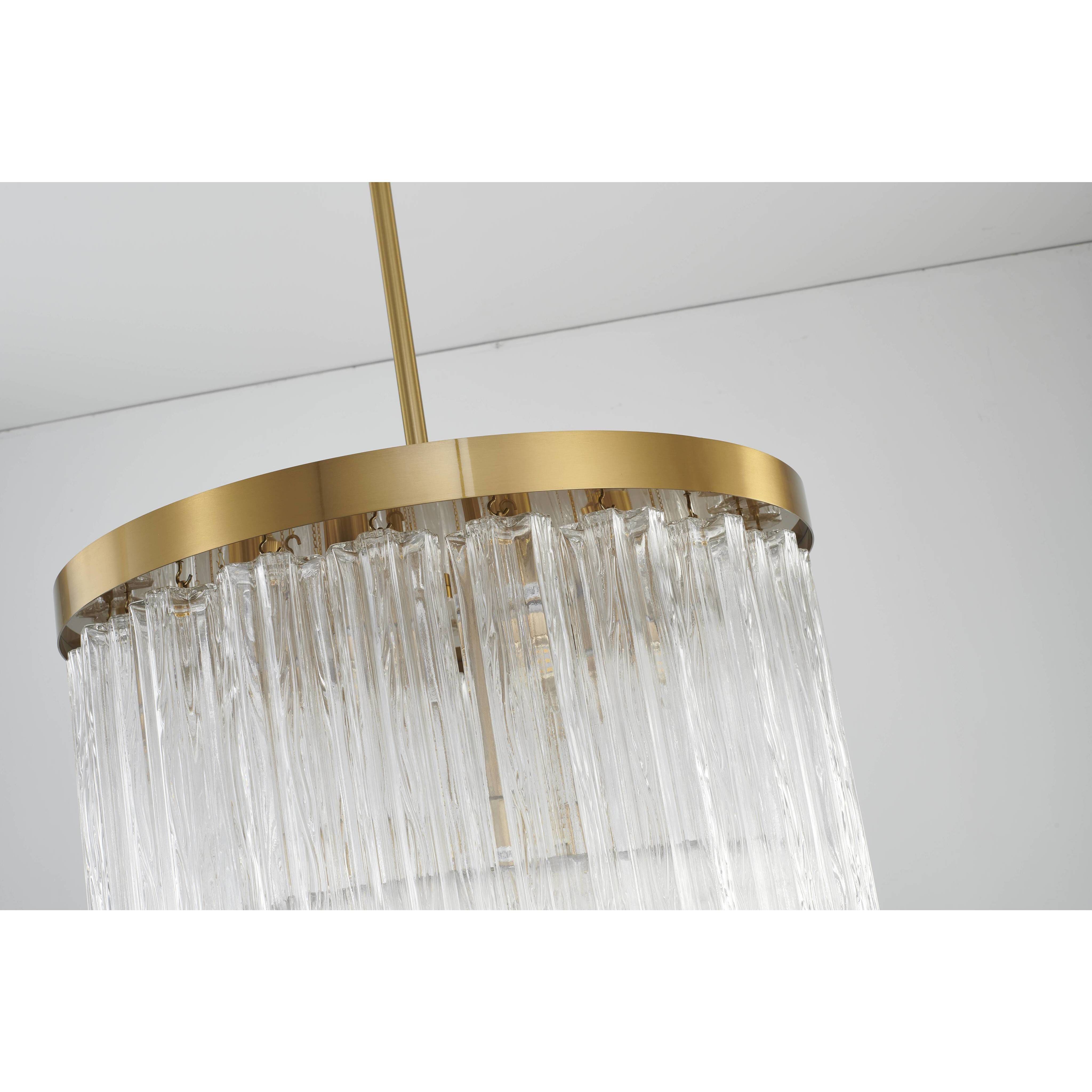 Canada 12 Light 24 inch Satin Brass Chandelier Ceiling Light