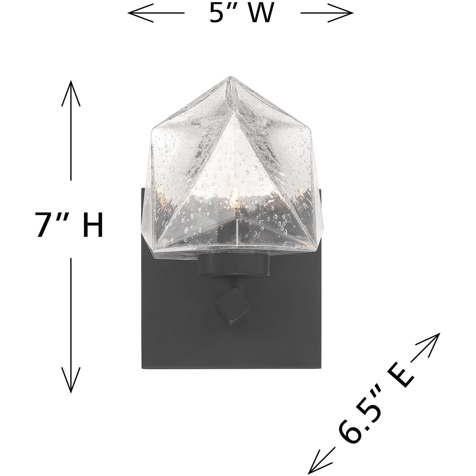 Castello Wall Sconce Wall Light in Matte Black