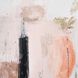 Modern Blush I Light Pink with White and Champagne Silver Framed Wall Art