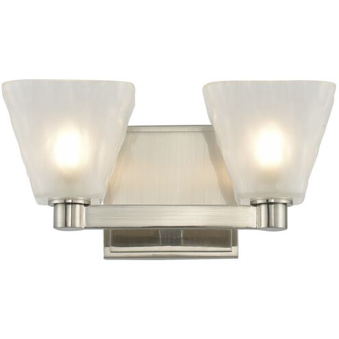 Weston LED 5 inch Glazed Nickel Vanity Light Wall Light