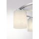 Herron 4 Light 24 inch Chrome Semi-Flush Ceiling Light