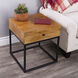 Brixton Iron & Wood 22 X 20 inch Industrial Chic Accent Table
