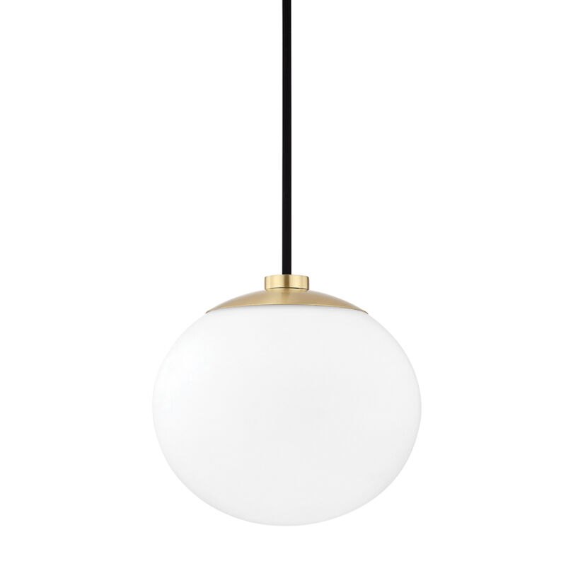 Estee 1 Light 8.25 inch Aged Brass Pendant Ceiling Light