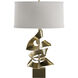 Gallery Twofold 24.7 inch 150 watt Modern Brass Table Lamp Portable Light in Flax