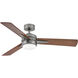 Ventus 52 inch Pewter with Driftwood, Teak Blades Fan