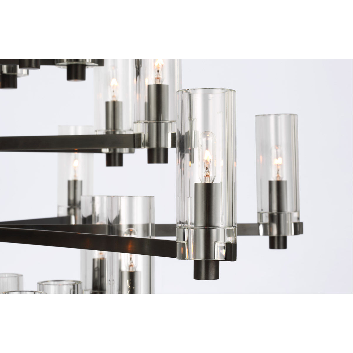 Chapman & Myers Sonnet LED 42 inch Bronze Chandelier Ceiling Light in (None), Large