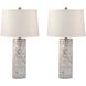 Mother of Pearl 28 inch 100 watt Natural Table Lamp Portable Light