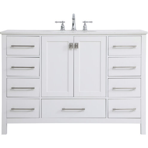 Irene 48 X 22 X 34 inch White Vanity Sink Set