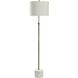 Cameron 64.5 inch 150.00 watt Brass and Marble Floor Lamp Portable Light