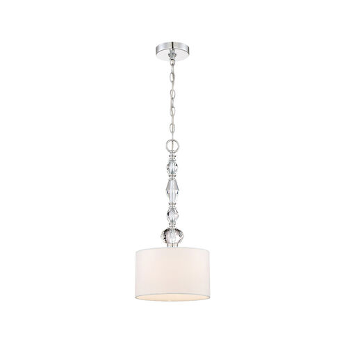 Evi 1 Light 10 inch Chrome Mini Pendant Ceiling Light