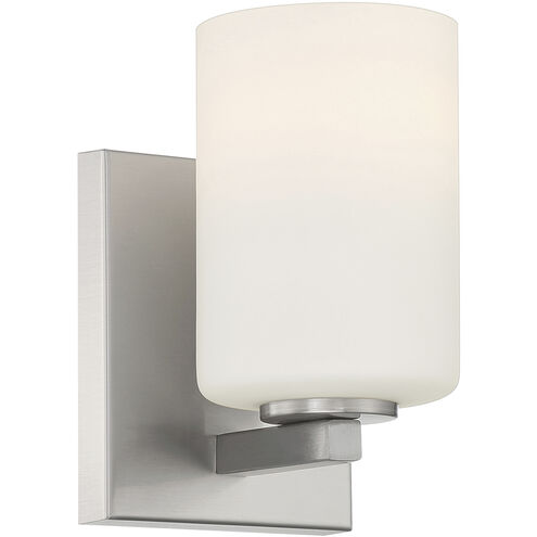 Sienna 5 inch Brushed Steel Bath Vanity Light Wall Light